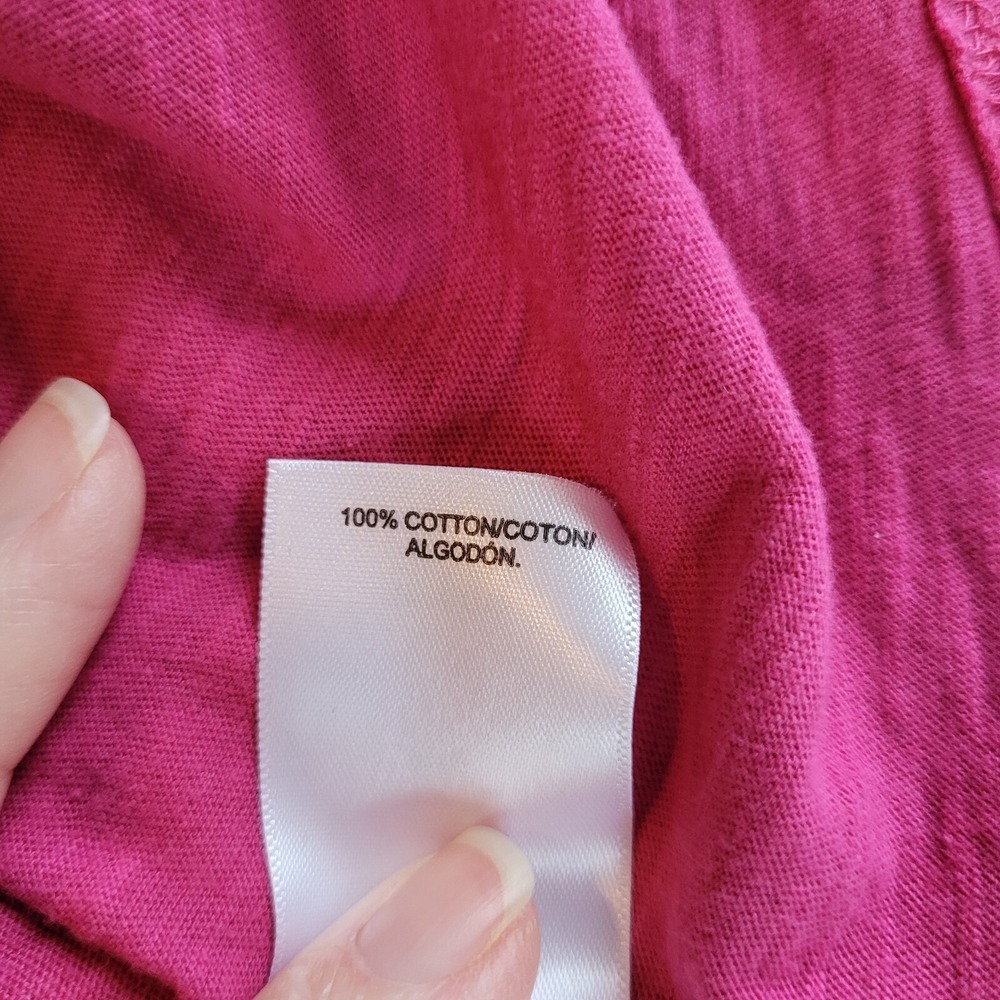 Lucky Brand Top Pink Babydoll Crochet Coquette Medium Cottagecore Y2K Boho 17422 - Picture 9 of 11